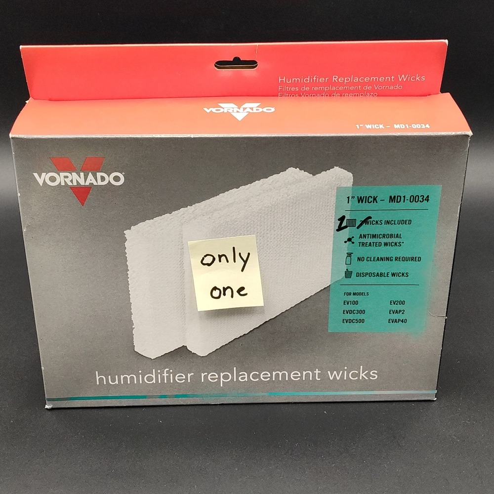 Vornado Humidifier Replacement Wicks 1" Wicks -ONLY ONE- Pack‎ MD1-0034y
